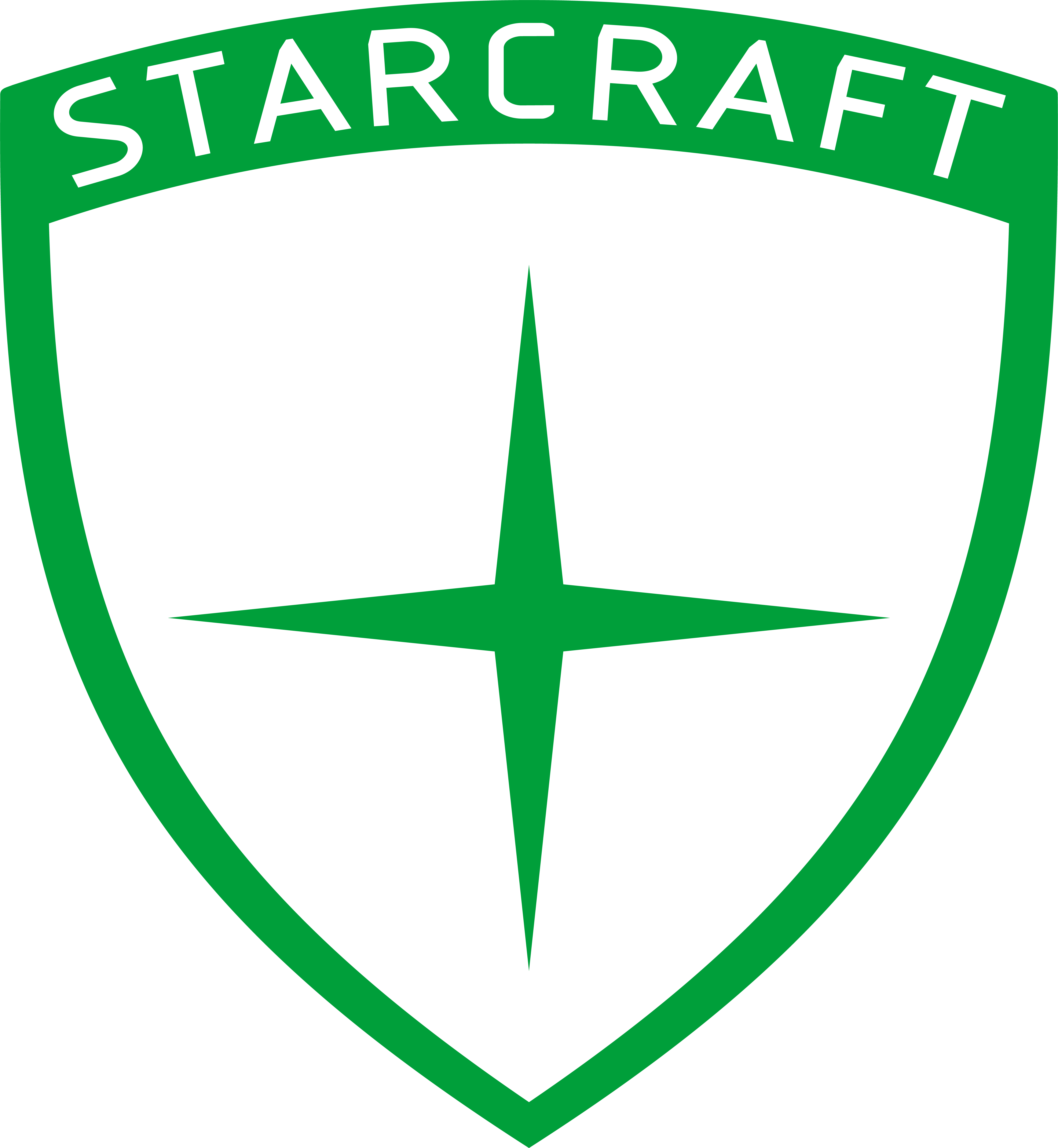 Starcraft Logo in schwarz